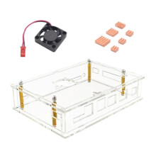 For Banana Pi BPI-F3 Acrylic Case Transparent Shell Protective with Cooling Fan for Banana Pi BPI-F3 Development Board