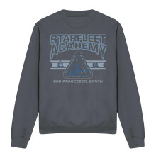 (L, Charcoal) Star Trek Unisex Adult Starfleet Academy Earth Sweatshirt