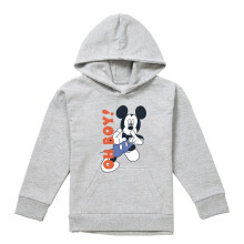 (5-6 Years, Athletic Heather) Disney Childrens/Kids Oh Boy! Mickey Mouse Heather Hoodie