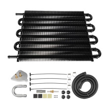 Universal Car Radiator Kit Air Conditioning 8-Row Condenser with Transmission Connector