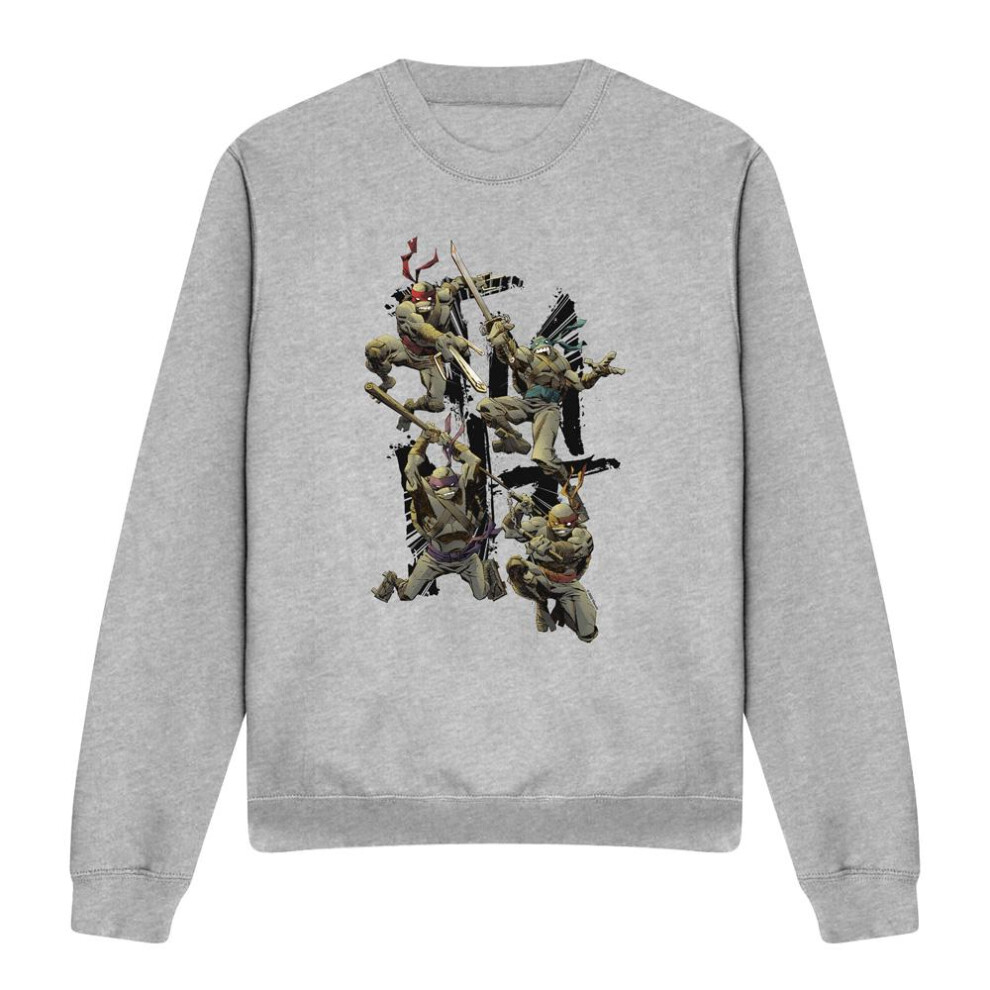 Teenage Mutant Ninja Turtles (L, Sport Heather) Unisex Adult Shinobi Sweatshirt