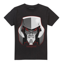 (3XL, Black) Transformers Unisex Adult Generations Megatron Face T-Shirt