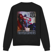 (XL, Black) Transformers Unisex Adult Generations Optimus Prime Comic Cover Sweatshirt