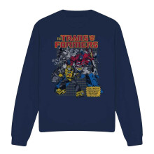 (M, Navy) Transformers Unisex Adult World Roll Out Sweatshirt