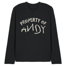 (S, Black) Toy Story Unisex Adult Property Of Andy T-Shirt