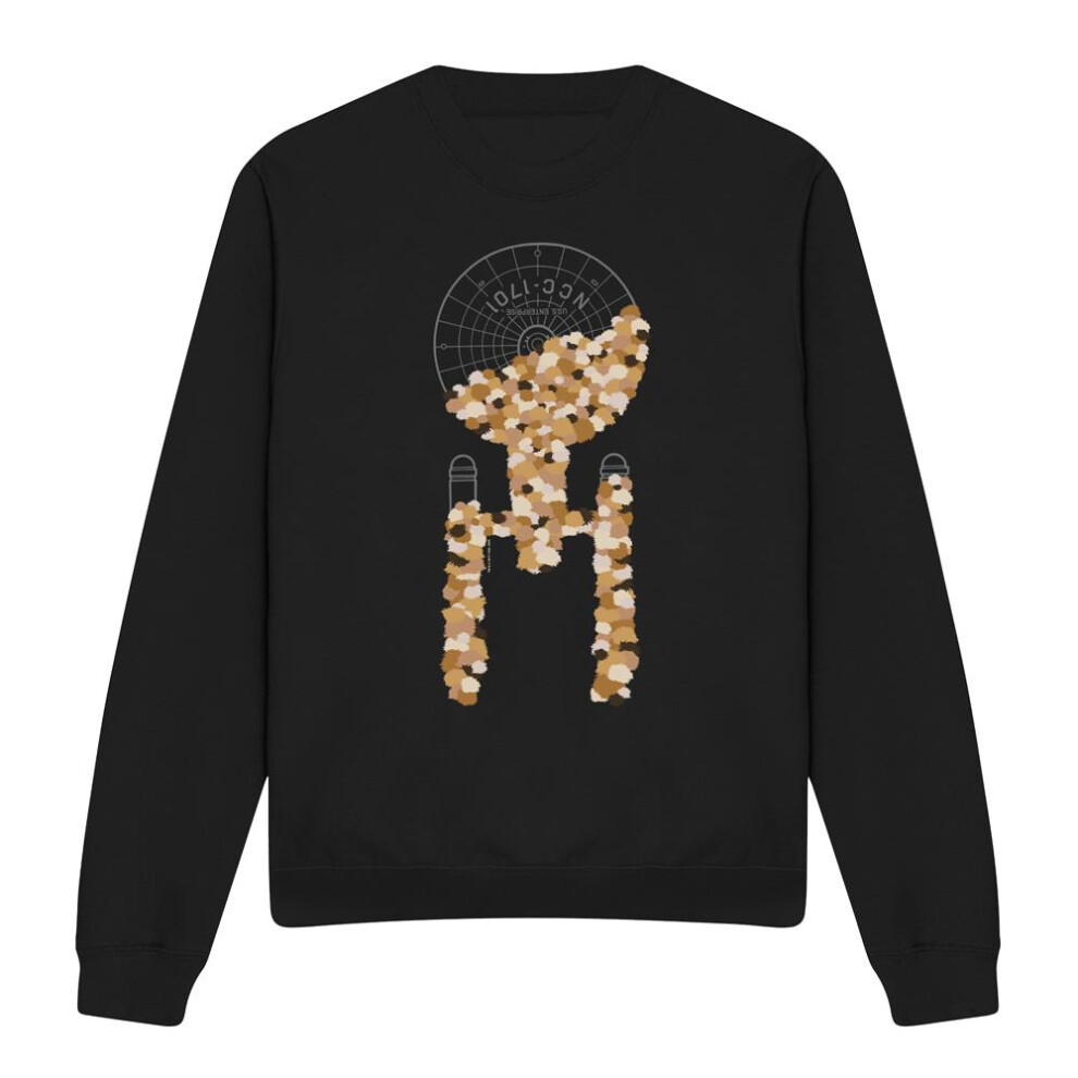 Star Trek (M, ) Unisex Adult Tribble Takeover Sweatshirt Black