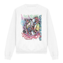 (M, White) Transformers Unisex Adult Generations Street Style Decepticon Soundwave Sweatshirt