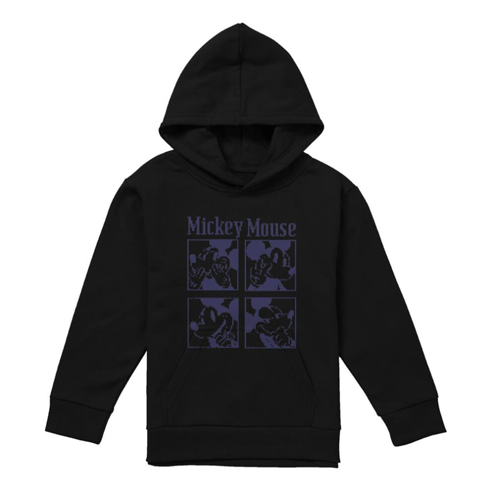 Disney (9-11 Years, Athletic Heather) Childrens/Kids Mickey Mouse Pixelated Heather Hoodie