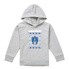 (12-13 Years, Athletic Heather) Transformers Childrens/Kids Optimus Prime Heather Christmas Hoodie