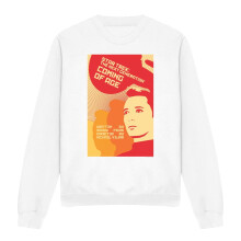 (S, White) Star Trek Unisex Adult The Next Generation Season 1 Episode 19 Sweatshirt