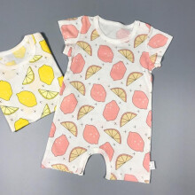 (Pink,18-24 Months)Baby Boy Girls Short Sleeve Floral Romper Cotton Clothes Summer Outfits