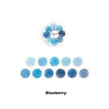 (Blueberry )100 pegatinas de puntos redondos Washi Tape álbum de recortes diario suministros de decoración hágalo usted mismo diario