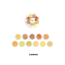(Lemon)100 pegatinas de puntos redondos Washi Tape álbum de recortes diario suministros de decoración hágalo usted mismo diario