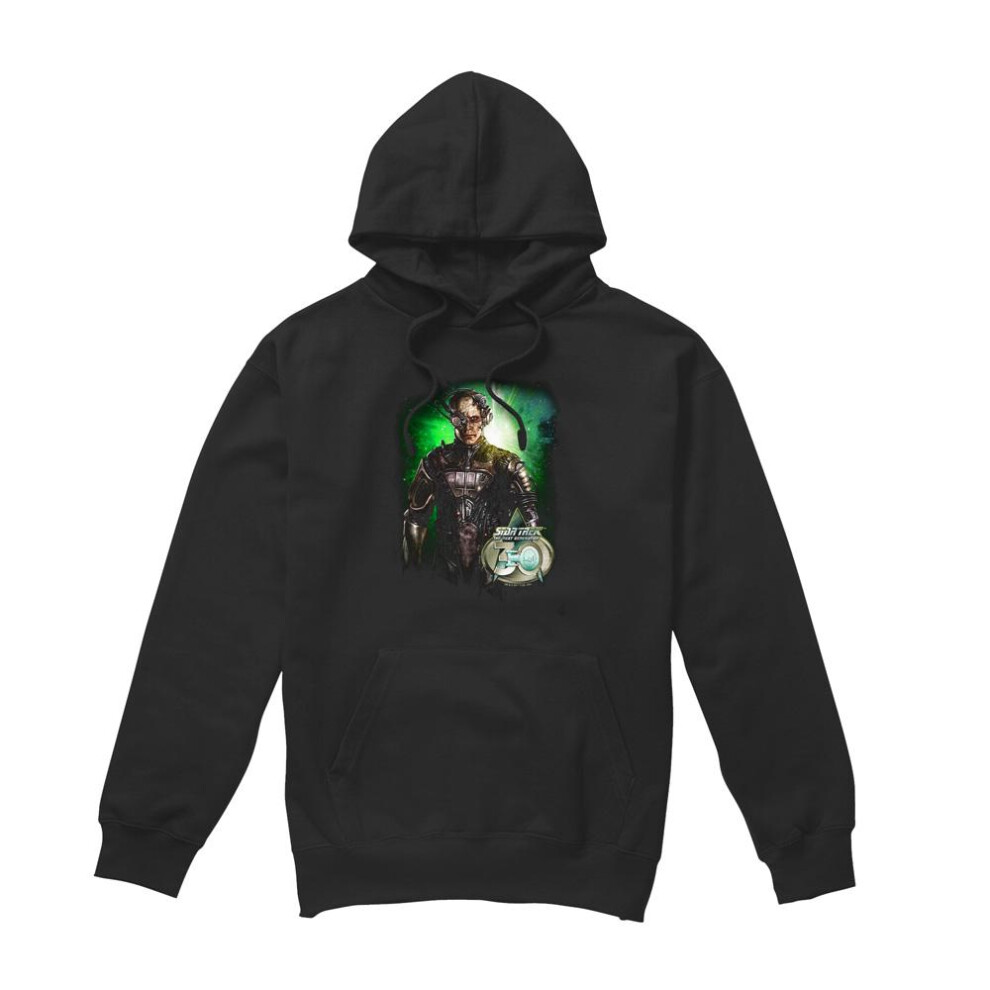 Star Trek (L, ) Mens Borg 30 Hoodie Black