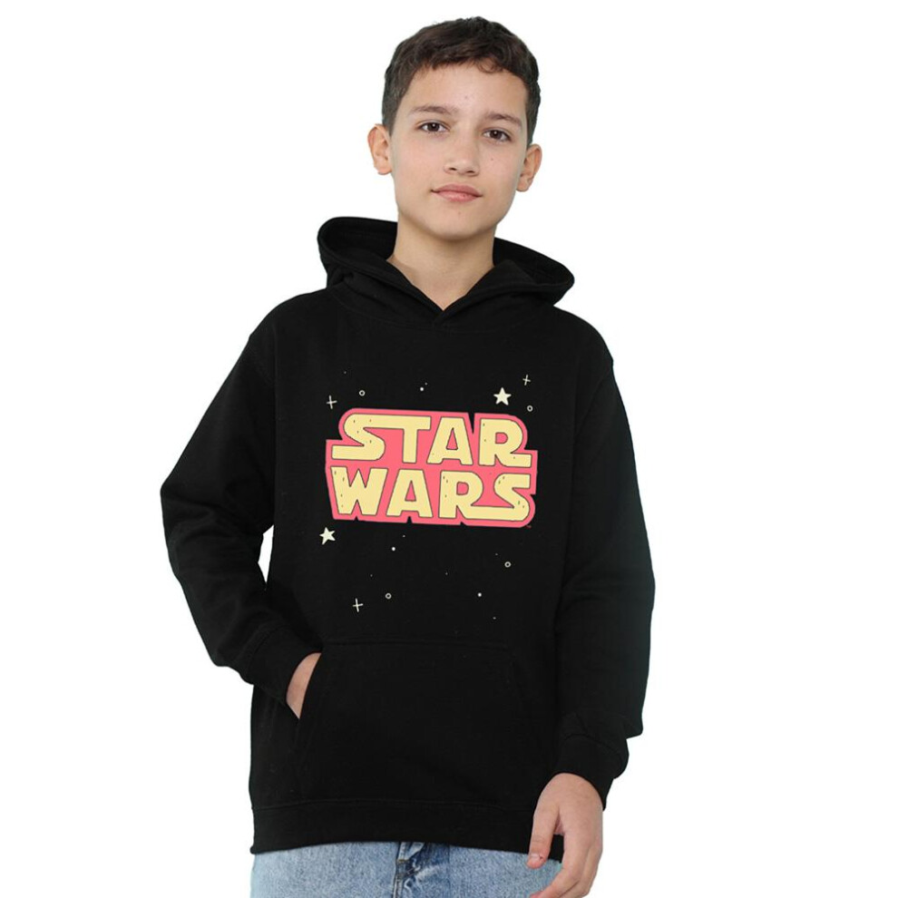 Star Wars (5-6 Years, Athletic Heather) Childrens/Kids Logo Hoodie