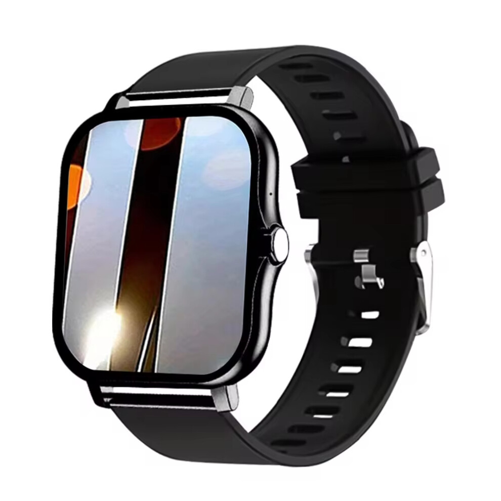 (Black) Smart Watch 1.83 Inch Hd Display Diy Watch Faces Bluetooth Call Voice Assistant Message Notification Fashion Smartwatch Black 6900890399533