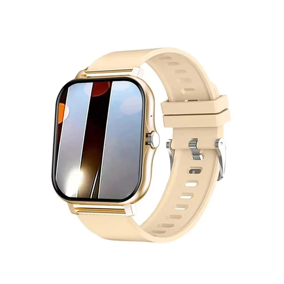 (Golden) Smart Watch 1.83 Inch Hd Display Diy Watch Faces Bluetooth Call Voice Assistant Message Notification Fashion Smartwatch Golden 6900890399540