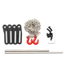 RC Car Upgrade Adjustable Front & Rear Bumpers Kit for 1/10 SCX10 TRX4 LCG RC Car Upgrade Parts Black