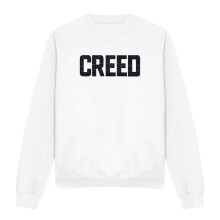 (L, White) Creed Unisex Adult Cracked Logo Sweatshirt