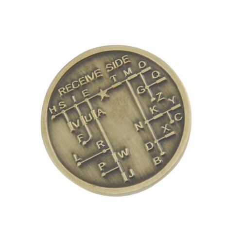 6X CW Morse Code Commemorative Coins CW Training Coin Morse Code Training Coin for Novice Radio Enthusiasts 1