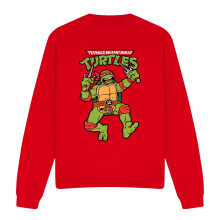 (XXL, Red) Teenage Mutant Ninja Turtles Unisex Adult Raphael Retro Sweatshirt