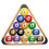 3X Wooden Billiard  Rack Solid Triangle Rack Pool  Racks Triangle Billiard  Racks Billiards Triangle Rack 2
