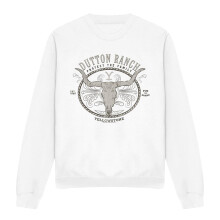 (M, White) Yellowstone Unisex Adult Dutton Ranch Sweatshirt
