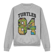 (XXL, Sport Heather) Teenage Mutant Ninja Turtles Unisex Adult 84 Turtles Sweatshirt