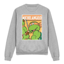 (XL, Sport Heather) Teenage Mutant Ninja Turtles Unisex Adult Michelangelo Sweatshirt