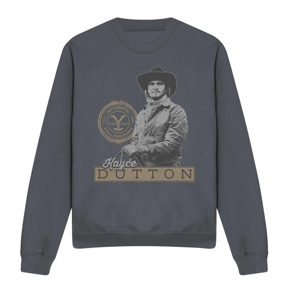 Yellowstone (Xxl, Charcoal) Unisex Adult Kayce Dutton Sweatshirt Multicoloured