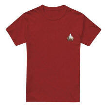 (XL, Cardinal) Star Trek Mens The Next Generation Command Emblem T-Shirt