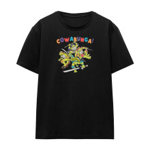 (XL, Black) Teenage Mutant Ninja Turtles Womens/Ladies Cowabunga Group T-Shirt