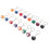 Colorful Billiard  Keychain Set 48 Pcs, Magic Key Chain Balls Eightball Billar Billiards Chains Accessories 3