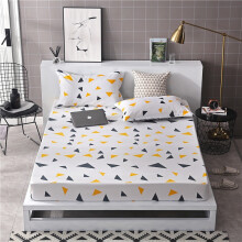 (I, 120*200cm) Bedding Fitted Sheet Floral Flower Pillowcase Bed Cover Cover With Elastic
