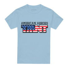 (3XL, Light Blue) Teenage Mutant Ninja Turtles Unisex Adult American Heroes T-Shirt