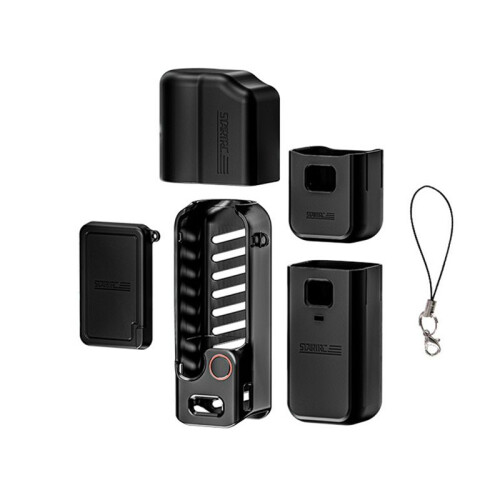 STARTRC Silicone Protective Cover for  Osmo Pocket 3 Anti-Scratch Threaded Handle Protective for Pocket 3 Accessory Black