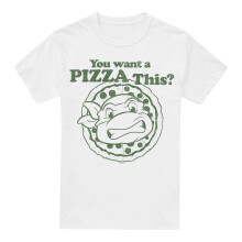 (M, White) Teenage Mutant Ninja Turtles Mens You Want A Pizza Me T-Shirt