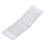 Folding  Keyboard Two-Fold Portable   Keyboard Rechargeable Office Keyboard White 1