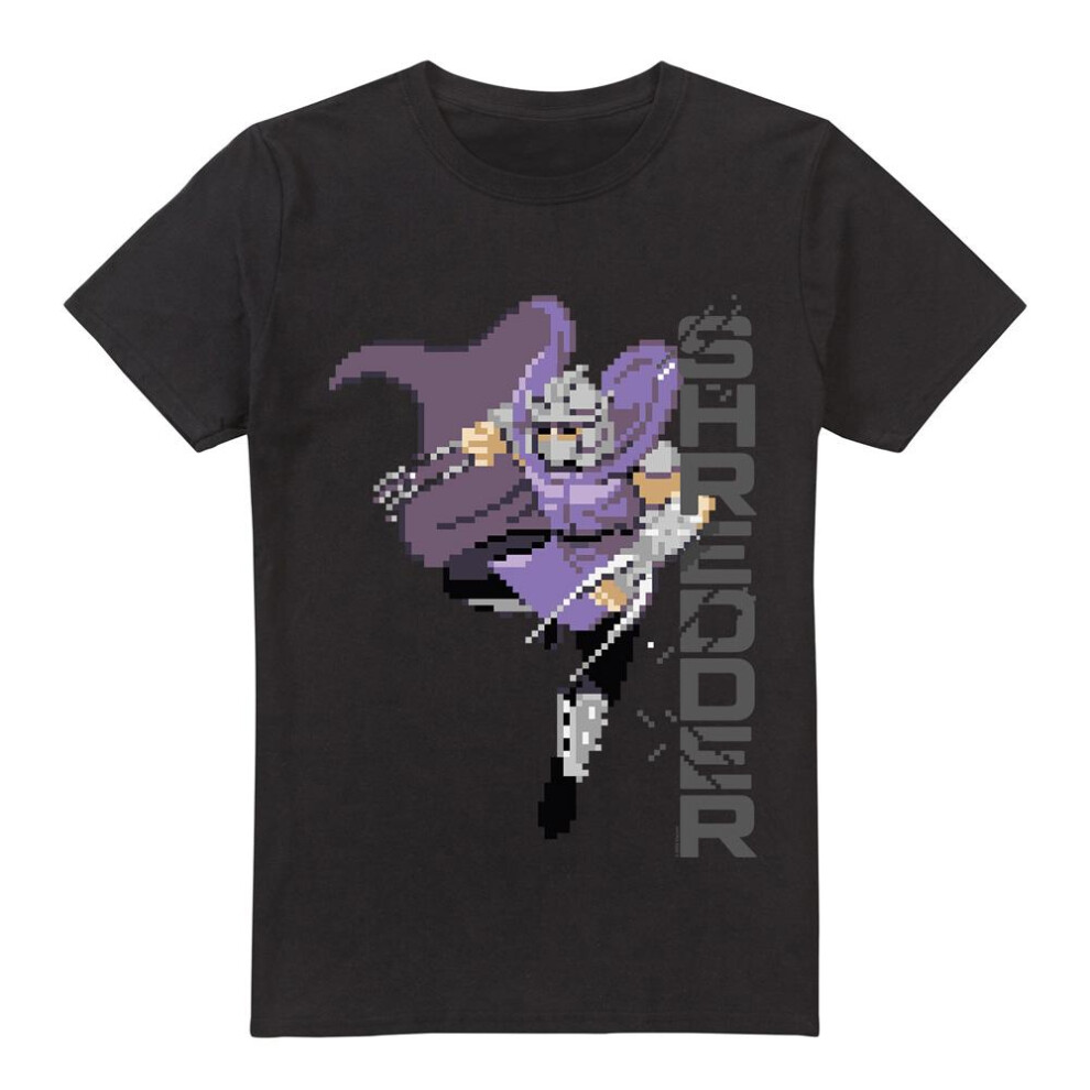 Teenage Mutant Ninja Turtles (3Xl, ) Mens Arcade Shredder Retro T-Shirt Black