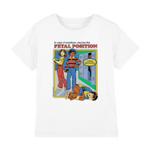 (3-4 Years, White) Steven Rhodes Childrens/Kids Assume The Fetal Position T-Shirt