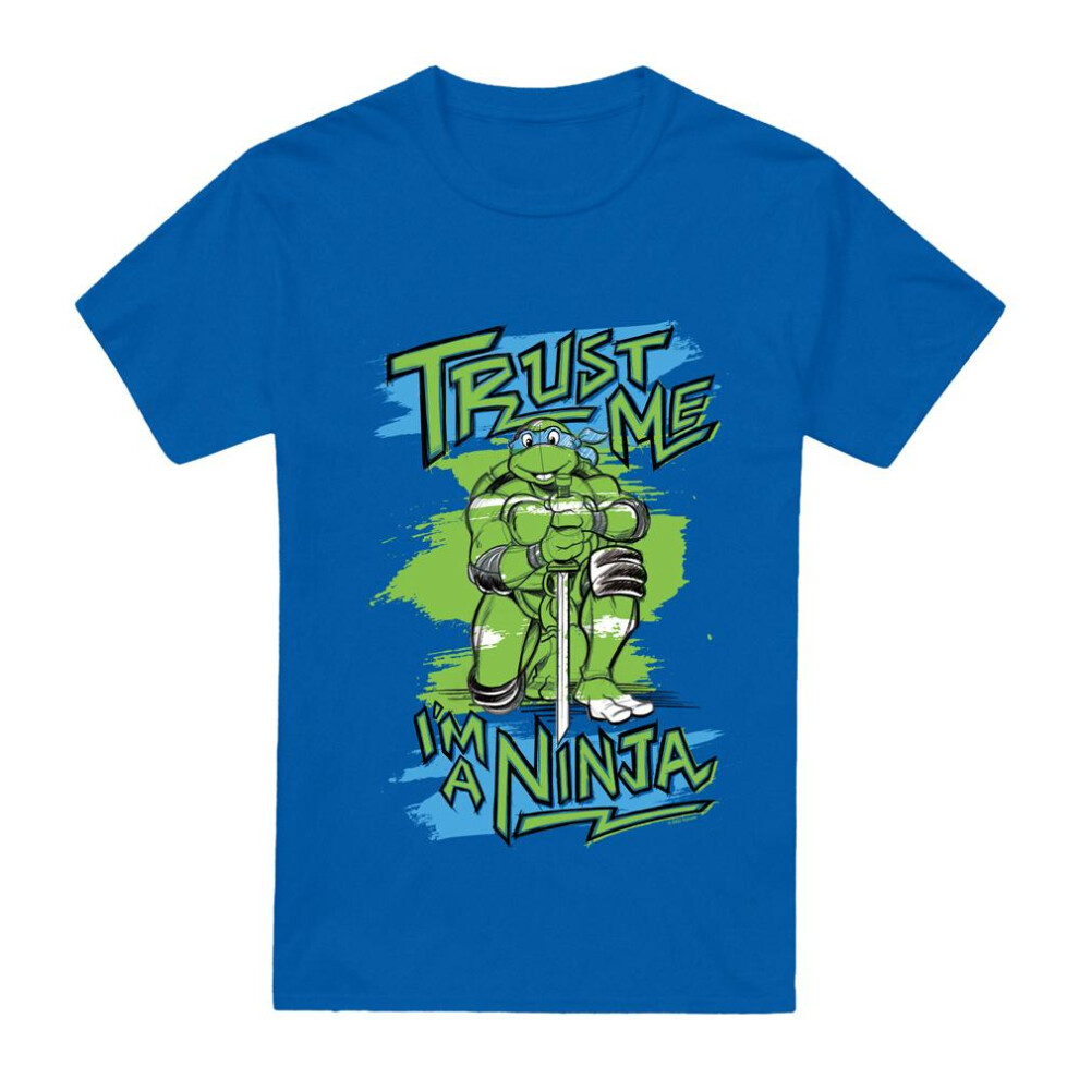 Teenage Mutant Ninja Turtles (3Xl, Royal ) Mens Trust Me I'm A Ninja T-Shirt Blue