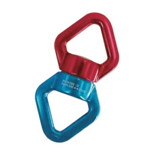 Triangular Rotational 360 Degree Rope Swivels Connectors for Swing Yoga Hammock Red blue