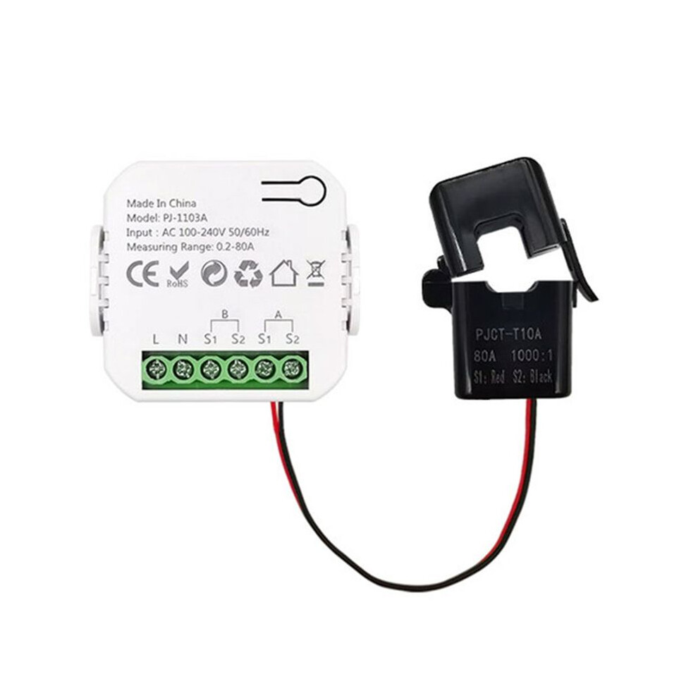Tuya Wifi Bidirection Meter Single Phase With Buzzer Overload Alarm App Monitor Solar Produced Consumed 1Ct 4713069244686