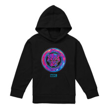 (9-11 Years, Black) Black Panther Childrens/Kids Cyber Pull Over Hoodie