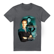 (L, Charcoal) Star Trek Mens Jadzia Dax T-Shirt