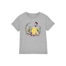 (12-13 Years, Sport Heather) Snow White Childrens/Kids And Her Forest Friends T-Shirt