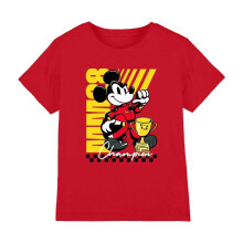 (3-4 Years, Red) Disney Childrens/Kids Champion Mickey Mouse Trophy T-Shirt