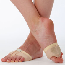 (2 UK-3 UK, Natural) Silky Dance Girls Suede Dance Foot Thongs