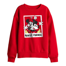 (5-6 Years, Red) Disney Childrens/Kids Bestfriends Mickey & Minnie Mouse Sweatshirt