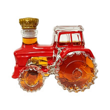 Farm Equipments Styled Glass Drink Bottle Great For Displaying In Restaurants Red